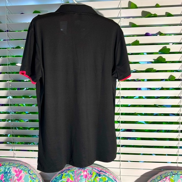 NEW! Black top with pink contrast color trim - Picture 3 of 6